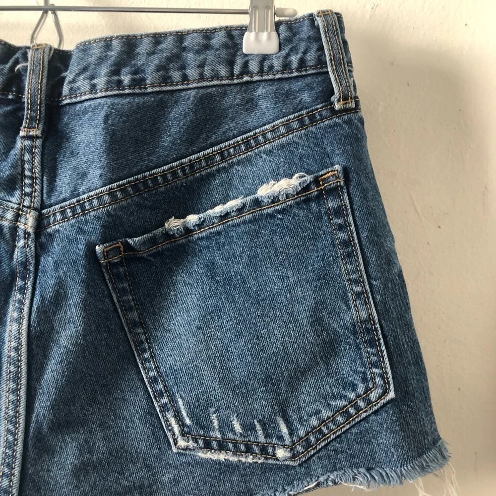 ☀️OLD NAVY Rainbow OG High Rise Distressed Button Fly Shorts - Picture 9 of 10